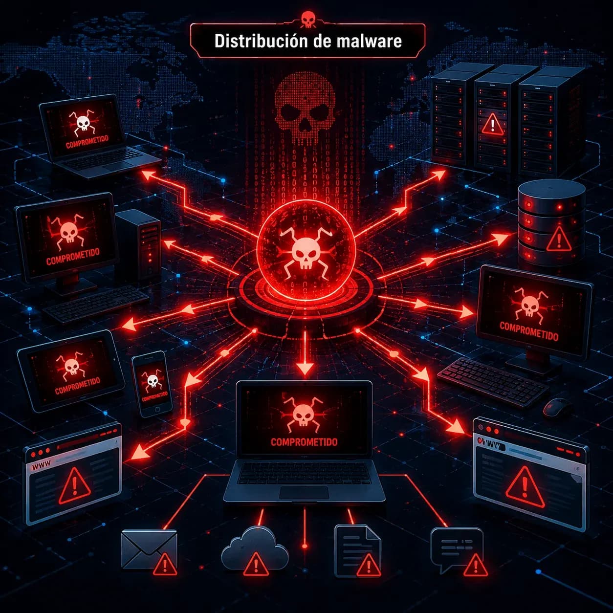 distribucion-de-malware-en-red